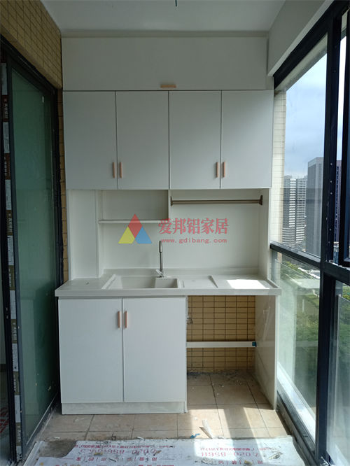 大旭日园1栋01户型单机柜【肤感白柜体 肤感白隐边门】一半开