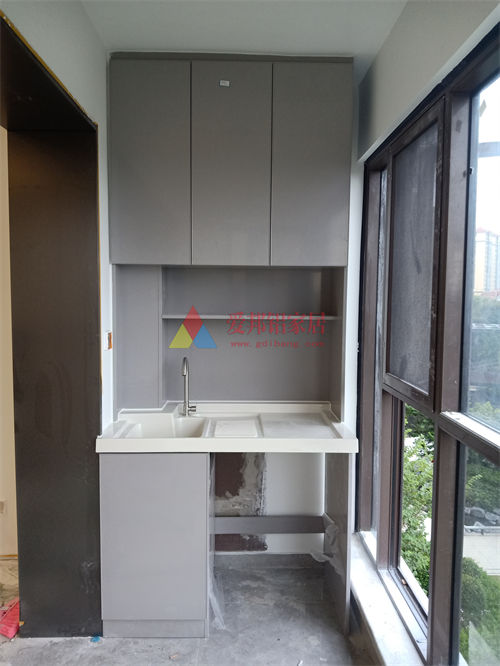 凤鸣山7栋02户型单机柜【肤感灰柜体 肤感灰隐边门】一门到顶