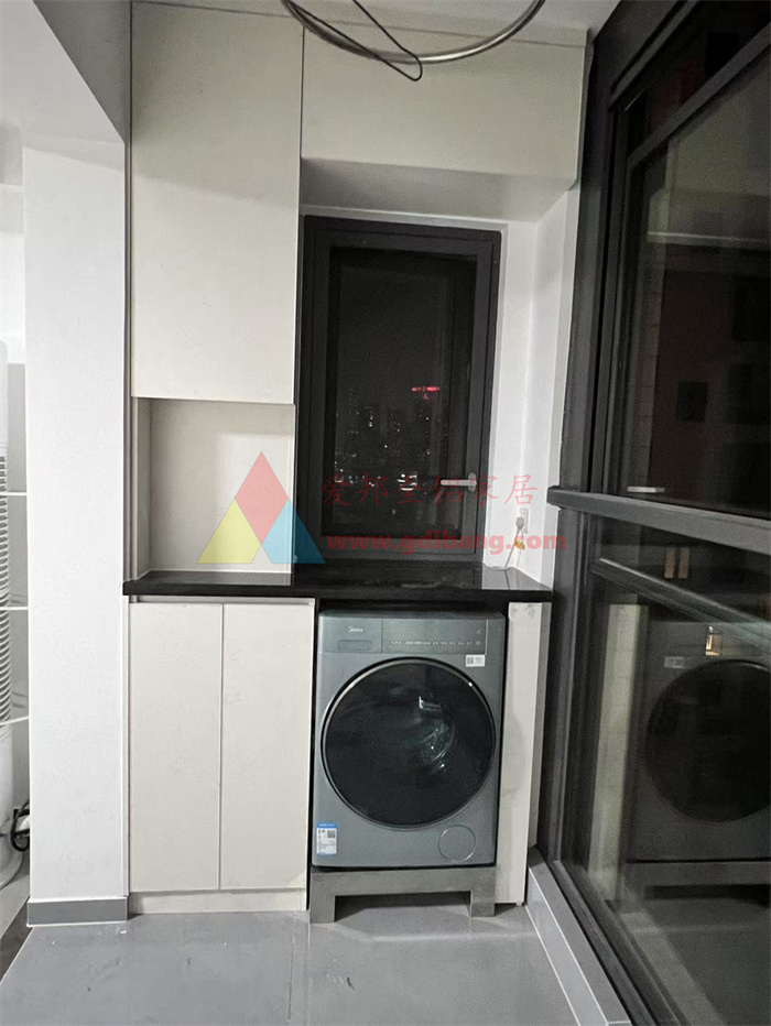 天宇花园1-04 不锈钢洗衣机机垫 黑金砂 一套半 铝合金单