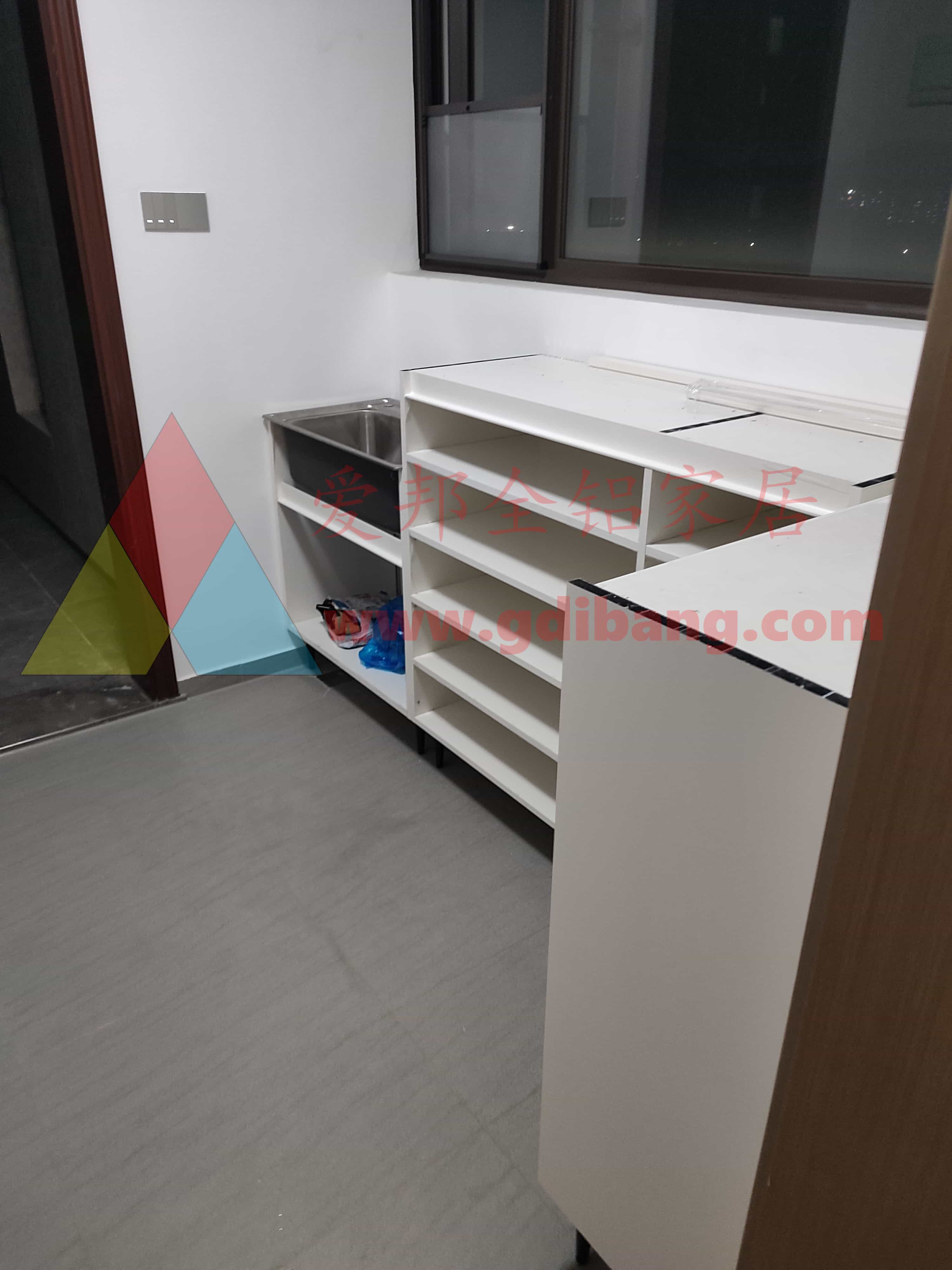 星河荣誉A2-04 肤感白 铝合金鞋柜