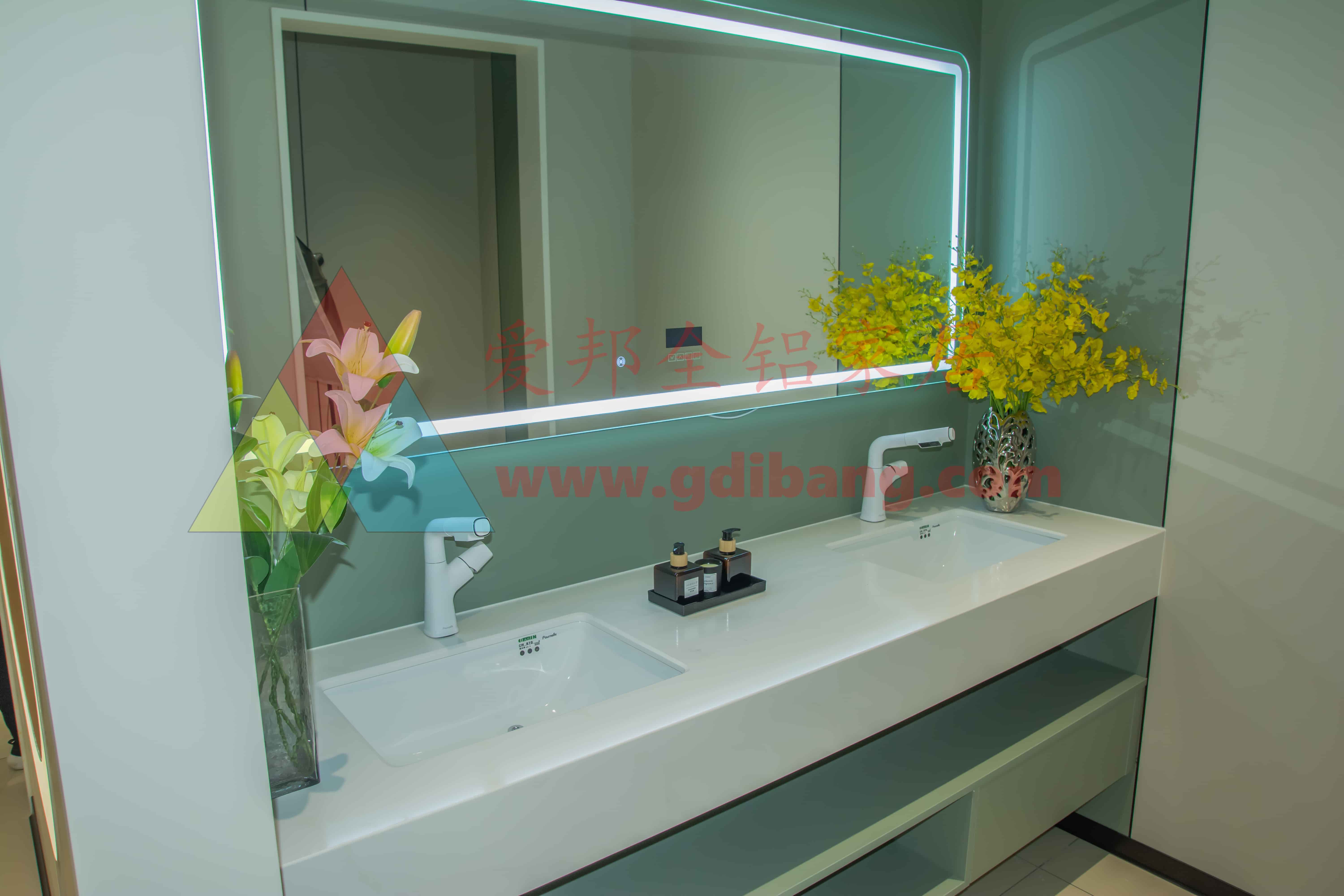 肤感白 铝合金浴室柜