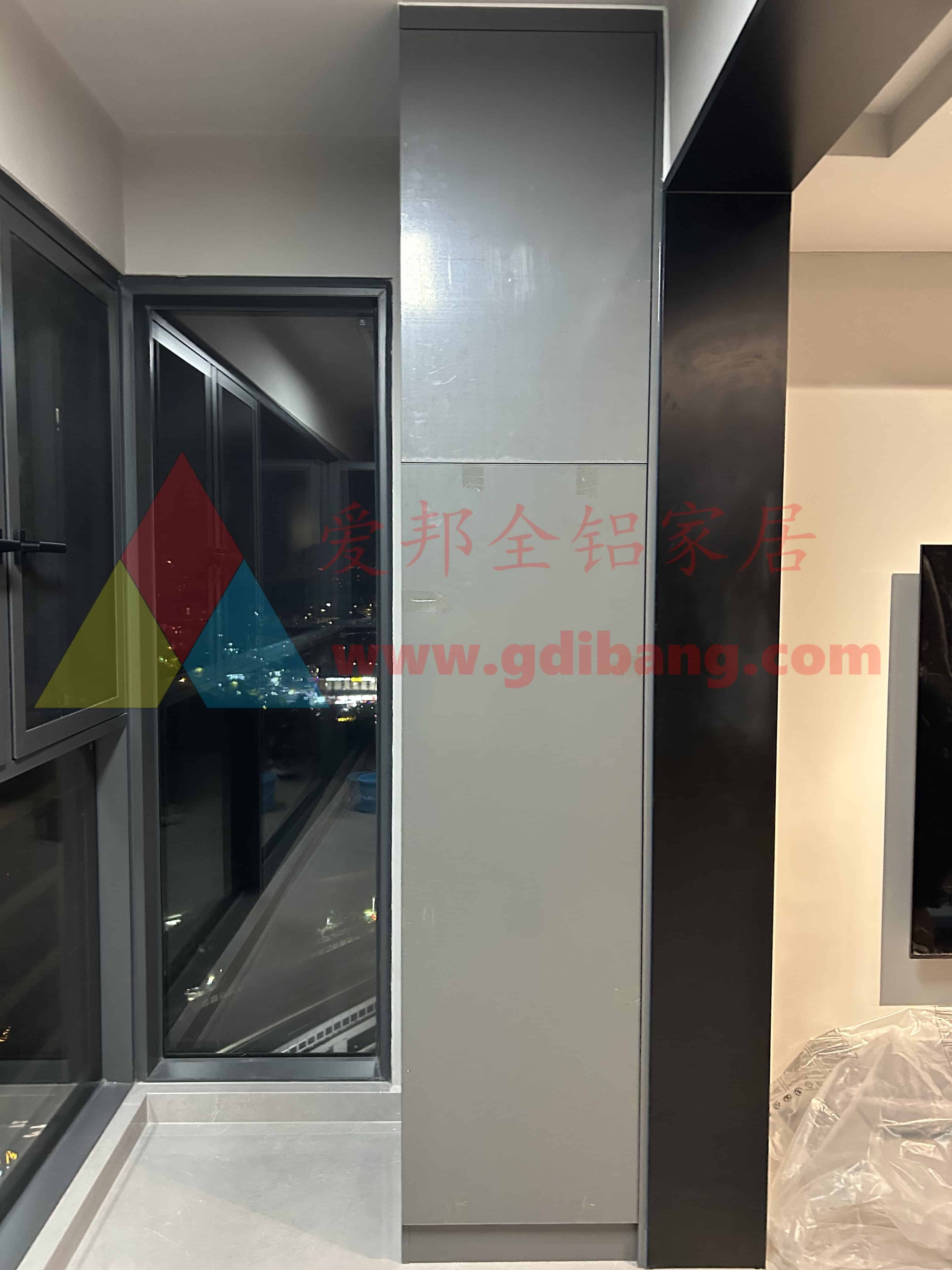 时代天逸14-03  肤感灰  铝合金阳台柜