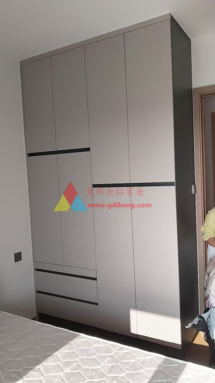 天悦海湾9栋03户型  高级灰搭配肤感卡其  房间衣柜